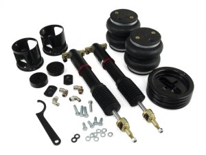 Ford Mustang Suspension Lift Kit - Rear - Air Lift - Air Lift Performance with 30-level damping adjustable monotube shocks - Black with Bright Red Accents - `15-`18